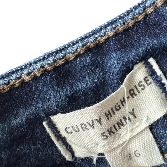 Madewell Jeans Womens 26 Blue Curvy High-Rise Skinny Stretch Denim bodycon - Picture 5 of 16